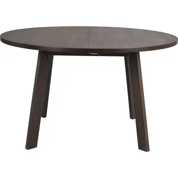 Jídelní stůl Rowico Rozkládací jídelní stůl, kulatý, hnědý dub, Ø130 cm, Glenside