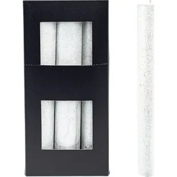 Svíčka Stolní svíčky stříbrné XL