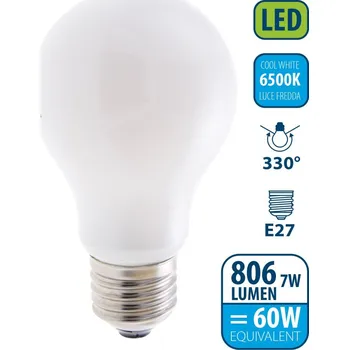 Žárovka VELAMP OPAL FILAMENT žárovka 7W, E27, 6500K