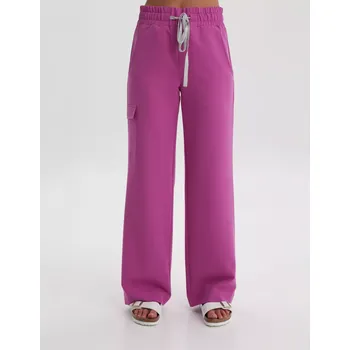 Zdravotnický oděv Dámské Lékařské Kalhoty Yoga - ELECTRIC PINK 0
