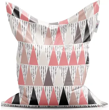 Sedací pytel Sablio Sedací vak Classic Tříbarevné jehlany - 150x100 cm