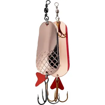 Umělá nástraha Effzett Třpytka Twin Spoon 10cm 60g Coper/Coper