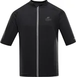 Pánský rychleschnoucí cyklistický dres ALPINE PRO SAGEN 2 black - XXXXL