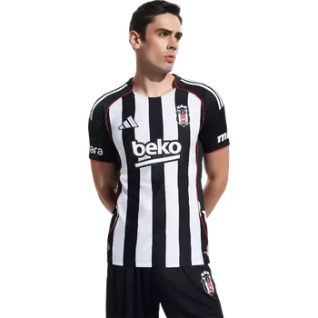Pánský venkovní fotbalový dres Adidas Besiktas JK 25/26 bílo-černý