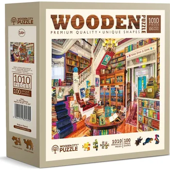 Puzzle WOODEN CITY Dřevěné puzzle Přání v knihovně 1010 dílků