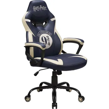 Herní židle Harry Potter Platform 9 3/4 Junior Gaming Seat Herní židle, dětská, nosnost 100kg, PU kůže, modro-béžová SA5573-H6