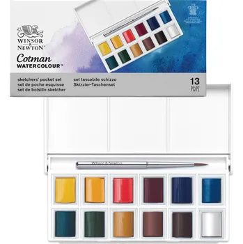 Výtvarná barva Winsor & Newton Akvarelové barvy Cotman - Sketchers, sada 12 ks