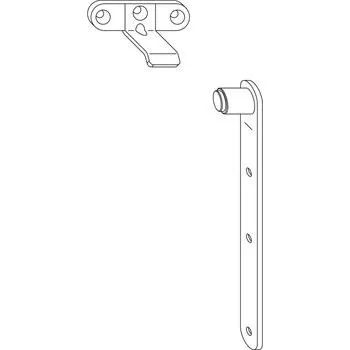 Okno MACO RUSTICO náběh okenic horní pro vzdálenost okenic 0-5 mm, černá (14356)