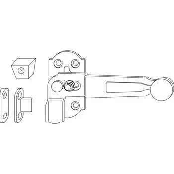 Okno MACO RUSTICO střední okenicová závora 1-kř. s aretací, pravá, černá (14027)