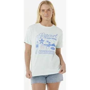 Tričko Rip Curl SURF SUPPLY RELAXED TEE Washed Aqua velikost XS