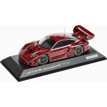 autíčko PORSCHE 911 GT3 R rennsport Limited Edition Model 1:43 červenočerná kombinace (Exkluzivní sběratelský model Porsche 911.)