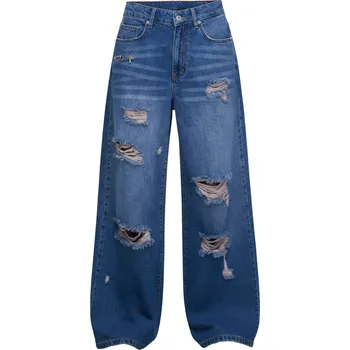 Dámské džíny #VDR Distressed Blue džíny L Modrá