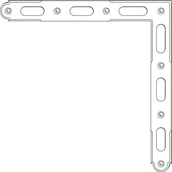 Okno MACO RUSTICO ozdobný rohový úhelník BLR/MV rovnoramenný, černá (94122)