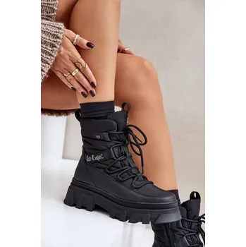 Dámská zimní obuv Dámské sněhule na zip Lee Cooper LCJ-24-47-3144 Černé Lee Cooper černá 3047369