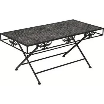 Obývací pokoj Konferenční stolek, skládací, kov, černá, DIKARO