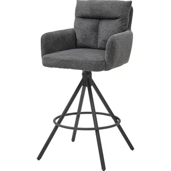 Barová židle Barová otočná židle Sofia šedá