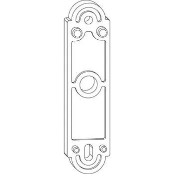Okno MACO RUSTICO podložka pro držák dveřních okenic, tloušťka 5 mm, černá (42120)