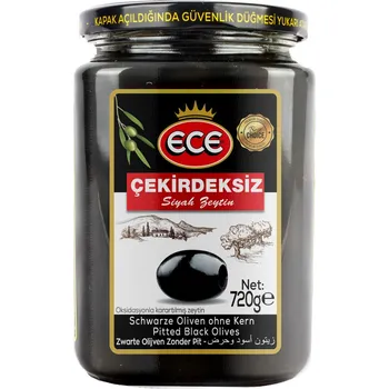 ECE - CEKIRDEKSIZ Siyah Zeytin - turecké olivy v nálevu, 690g