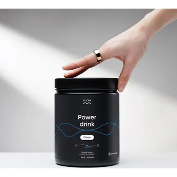 Iontový nápoj Flow Power drink 2.0 - Citron, 860 g, 20 dávek, citron, grep, hypotonický energetický iontový nápoj, vysoká vstřebatelnost, maximální hydratace, doplnění energie