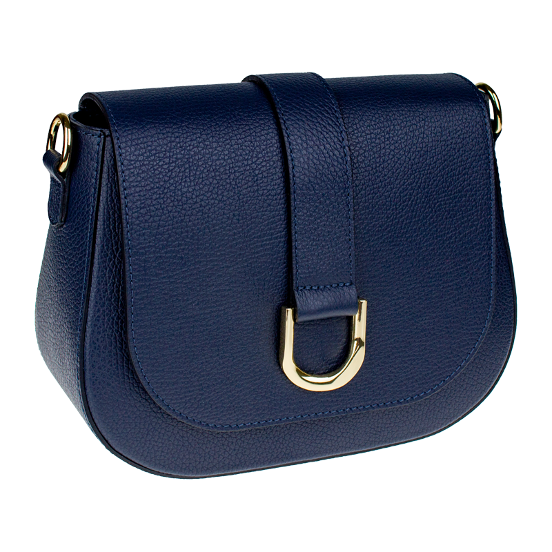 NovaKabelka.cz Kožená italská crossbody kabelka Debora Blu