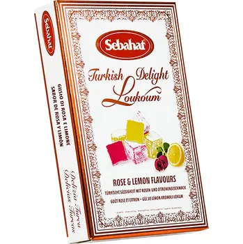 Bonboniéra SEBAHAT - Turkish Delight - Rose & Lemon 200g