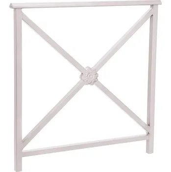 Zábradlí Procity Zábradlí Lisabon s madlem, délka 1000 mm, jednoduchý kříž s růžicí, barva šedá RAL7044