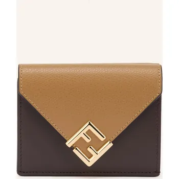Peněženka Fendi Dámská Peněženka Ff Diamonds, velbloudí / tmavě hnědá,...
