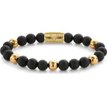 Rebel & Rose RR-8DV05-G-M Mens náramek - Matt Black Madonna