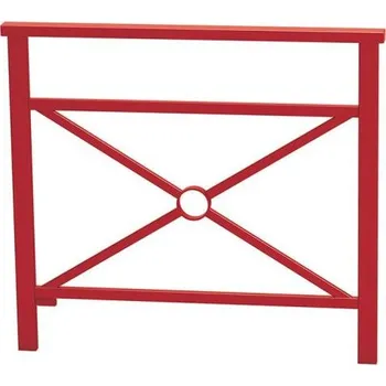 Zábradlí Procity Zábradlí Benátky, délka 1000 mm, jednoduchý kříž, barva vínová RAL3004