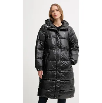Dámská parka Bunda Calvin Klein Jeans černá barva, zimní, LV047D506G 99X, vel. XXS
