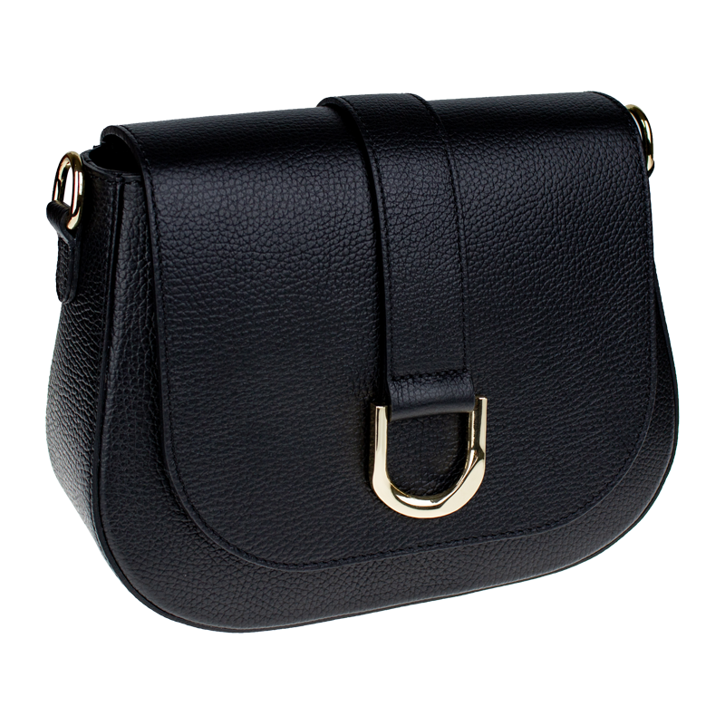NovaKabelka.cz Kožená italská crossbody kabelka Debora Nera