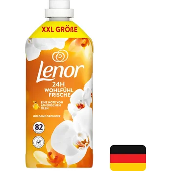 Přípravek na praní Tekutá aviváž LENOR Goldene Orchidee 82 máchání 1,722 l XXL