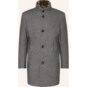 Pánský kabát Bugatti Pánský Plášť S Odnímatelným Krytem, tmavě šedá, 26