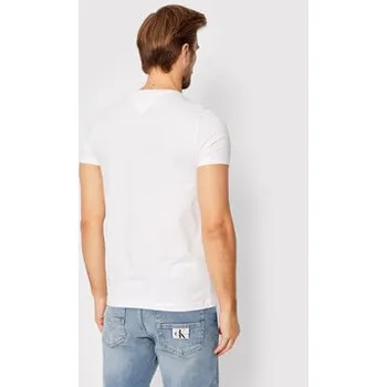 Pánské oblečení Tommy Hilfiger T-Shirt Core Stretch MW0MW27539 Bílá Slim Fit XS