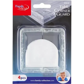 Dětsný nábytek Family BabySafe Ochrana na rohy stolu PVC průhledná 4 ks