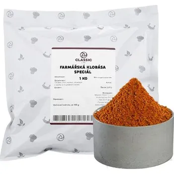 Koření Classic line Směs kořenící - Farmářská klobása speciál bez E 1Kg