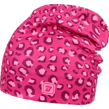 Čepice Flísová čepice Dráče Yetti - vzor 57 - růžová - leopard