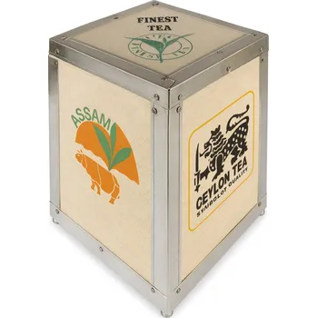 Dóza na potraviny Dřevěná krabička TEA BOX