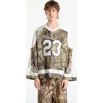 cyklistický dres Dres Jordan Brooklyn Men's Realtree Hockey Jersey Medium Olive/ Sail/ Sail S