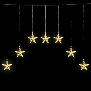 Venkovní osvětlení Aigostar - LED Venkovní vánoční řetěz 70xLED/230V 1,2x1m IP44 teplá bílá hvězdy