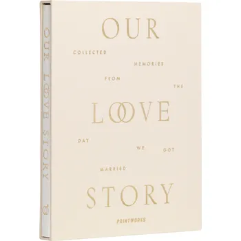 Diář Printworks, Deník Printworks Our Love Story, béžový - Formadore