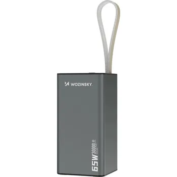 Powerbanka Wozinsky PowerBanka K65+ / 30000mAh / 65W / 2x USB-C + 1x USB-A / LED displej