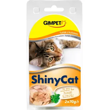 Krmivo pro kočku Gimpet ShinyCat tuňák kuřecí 2x70g (16x)