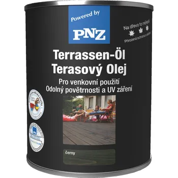 Olej na dřevo PNZ Terasový olej černý 0,75L