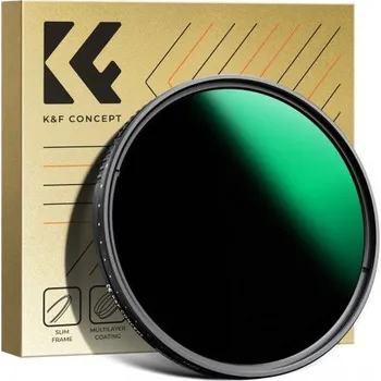 K&F CONCEPT 67MM, ND3-1000, ultra-thin variable ND, Waterproof, Green Coated
