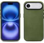 iCarer Kožený obal na iPhone Air - iCarer, OilWax MagSafe Green 11.01.WMI17250702-GN