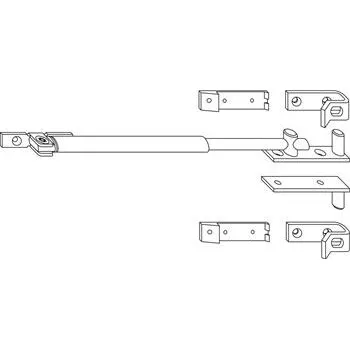 Okno MACO RUSTICO tyč pro skládané okenice pro vnitřní otevírač okenic (11280)