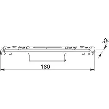 Příslušenství k oknu MACO uzávěr MF-HO PVC KBE/KÖMMERLING, stříbrná barva (224064)