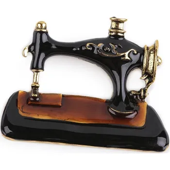 Brož Brož šicí stroj - hnědočerná zlatá