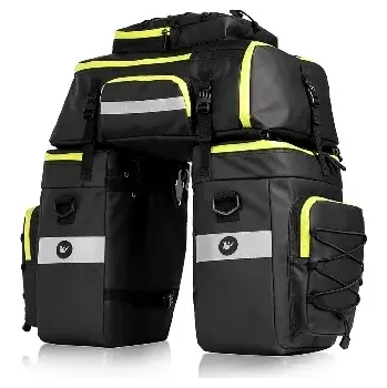 brašna na kolo Rhinowalk RK19665 brašna na nosič černozelená